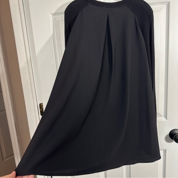 Gorgeous Nordstrom black tunic top, sz XXL, sweater front/flowy back, fall - Picture 10 of 10